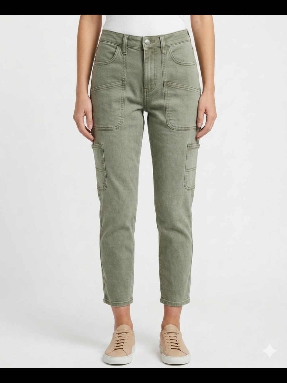 🥑 Oat New York Olive Utility Ankle Pants